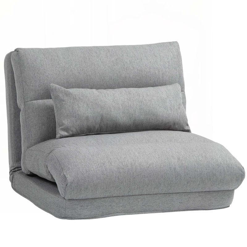 Folding Convertible Flip Chair with Adjustable Backrest, Floor Lazy Sofa