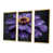 Toile avec cadre flottant or