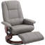 Hoenack Faux Leather Swivel Armchair