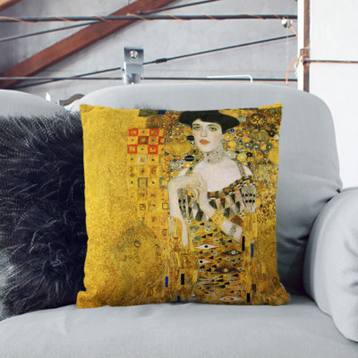 Adele Bloch-Bauer Square Throw Cushion