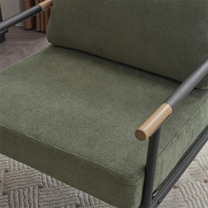 Chaise d'appoint Modern Modern, Chenille brun