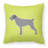 German Wirehaired Pointer Throw Pillow-22326424-22326425