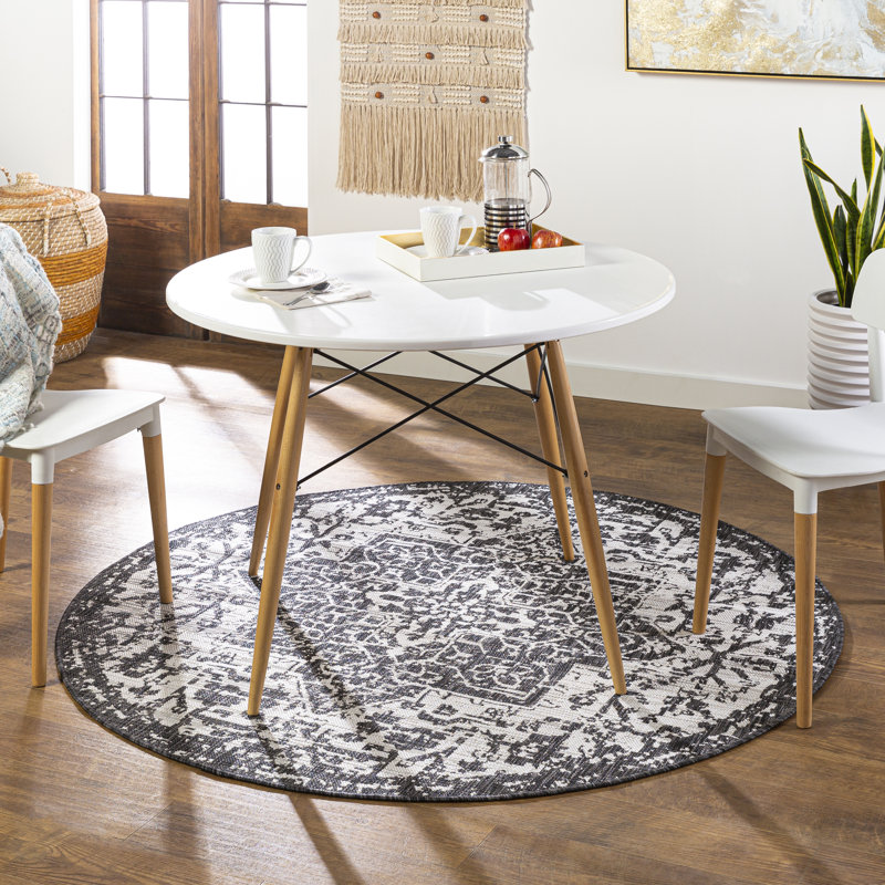 Tapis noir intérieur / extérieur Voegele, Tapis de couloir 2 pi 7 po x 10 pi