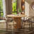 Round Solid Wood Base Dining Table For 1-6