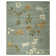 Candelo Hand Tufted Wool/Viscose Floral Rug in Light Blue/Ivory/Green