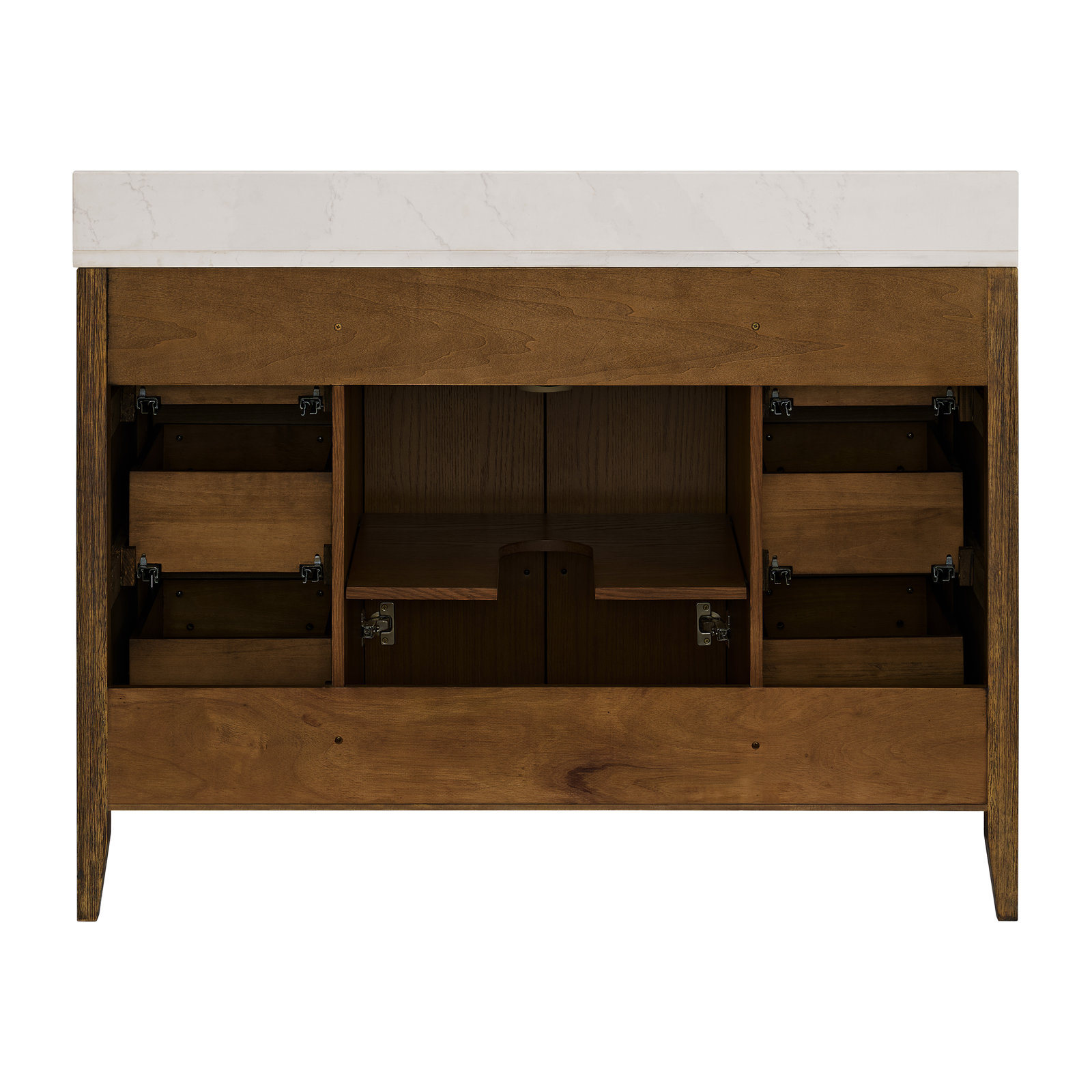 Alsup 48 " Single Bathroom Vanity, Enhanced Brown Oak