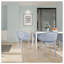 Ensemble de 2 chaises longues de patio modernes - Légères chaises longues d'extérieur en plastique PP pour patio, plage et salon (bleu clair)