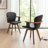 Kretzmer 21.2" W Bamboo Swivel Modern Dining Chair-96262354