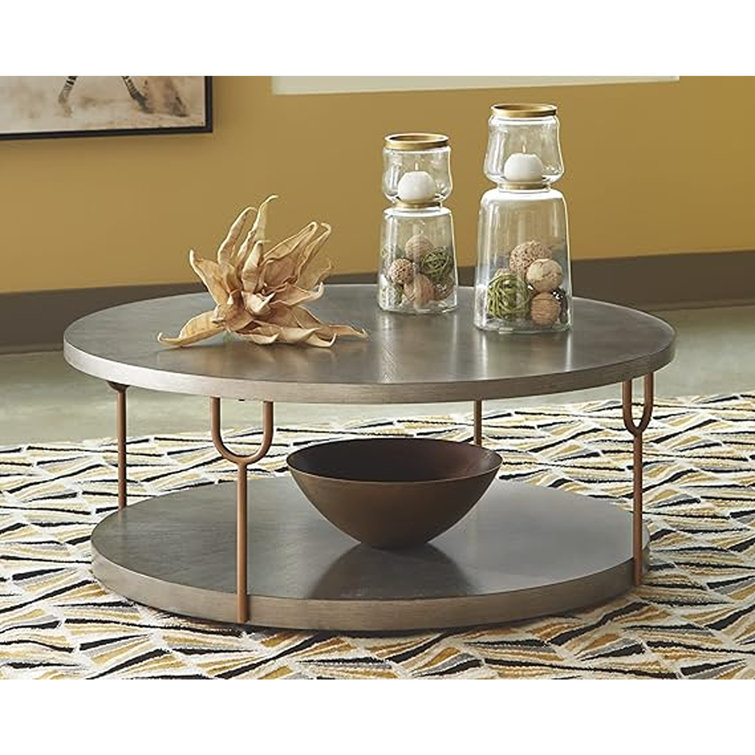 Braelyn Floor Shelf Coffee Table with Storage