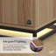 XR Living Denver Wardrobe With LED App Control Lights - Oak / Black