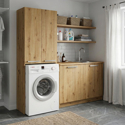 Nadina Solid Wood Laundry Room Organiser