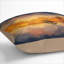 A Boat At Sunset In Abstract Square Throw Cushion-56189207-56189210