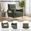 Fauteuil d'appoint à dossier haut de 28,9 po de largeur, fauteuil rembourré avec poche latérale, pieds en métal doré pour la chambre à coucher du salon-858918345-865518092