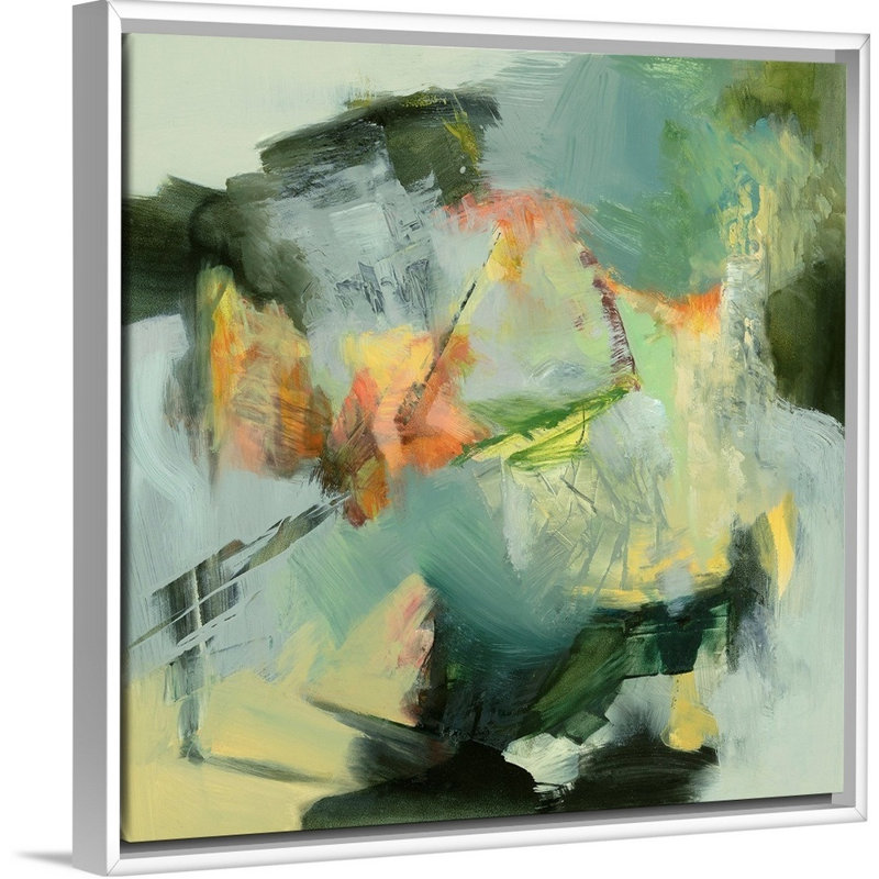 Reproduction d’art sur toile, "The Storyteller" par Emilia Arana, 32" H x 32" W x 1.75" D, Cadre blanc