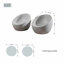 Chaise d'extérieur simple Terrafab 2 pièces W25.5 "Abla - Gris