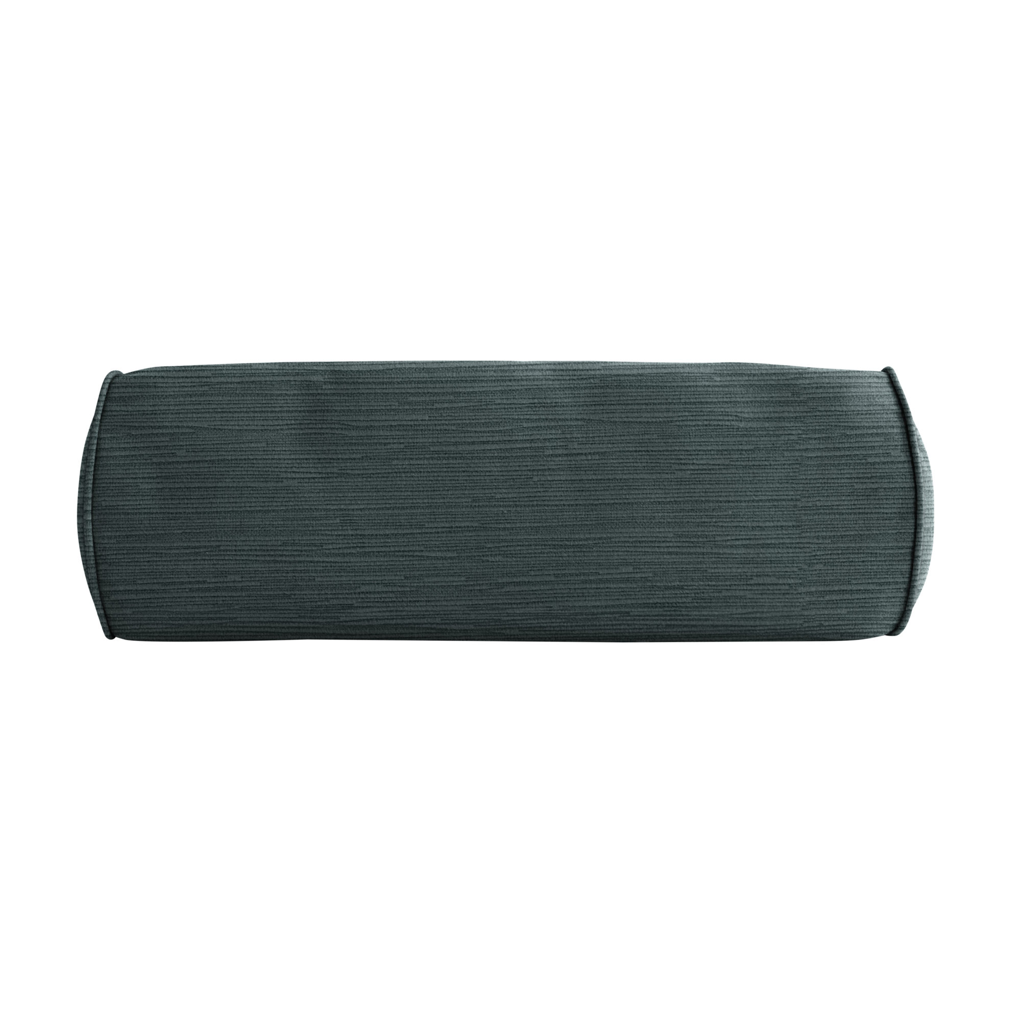 Velvet Throw Pillow, Dark Gray, 6" x 24"