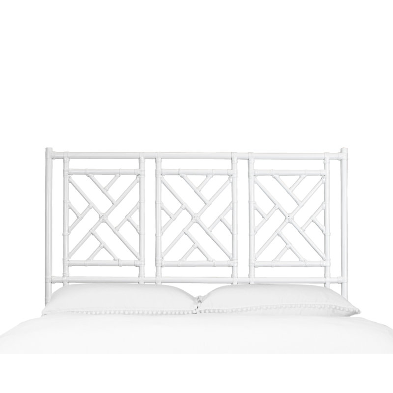 Chippendale Open-Frame Headboard, White, Full