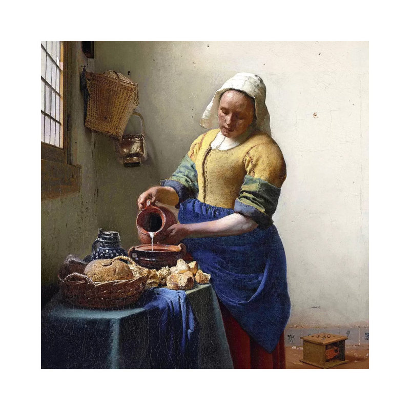 The Milkmaid - Giclée sur toile tendue avec châssis, H 37 po x l 37 po