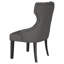 Chaise de salle à manger rembourrée à dossier tonneau avec capitonnage à boutons et capitonnage 1 pièce Modern-1818870653-1818870654