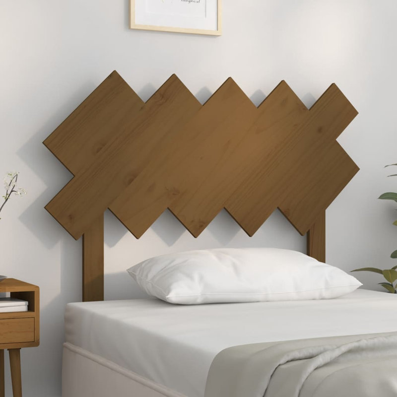Jitske Solid Wood Headboard, Honey Brown