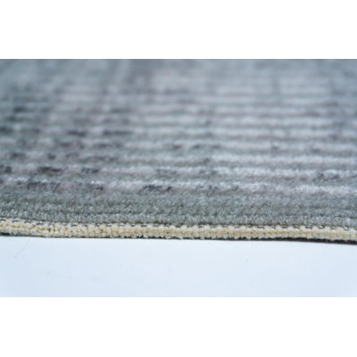 Tapis en acrylique tissé dense et doux au toucher Siena Anthracite