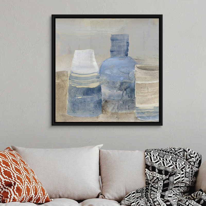 «Kitchen Still Life Crop II» par Albena Hristova - reproduction d'art sur toile, Cadre flottant noir