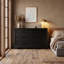 Commode 6 tiroirs 47 po, commode double pour chambre à coucher, commode de haute qualité pour le salon, couloir, placard-125938246-118034378