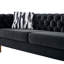 Canapé Chesterfield à accoudoirs roulés 84,25 po Subra-627281152