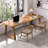 Walnut Rectangular Solid Wood Writing desk-67798404