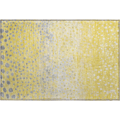 Premium Machine Washable Elize AMF1366 Dots Rug