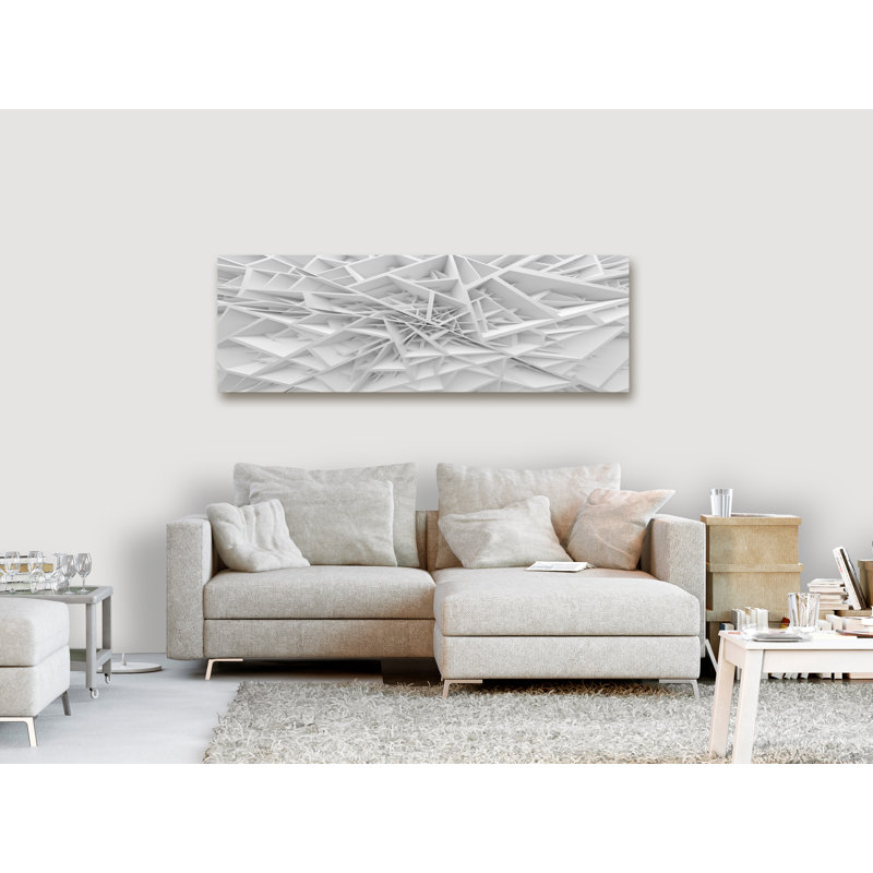 Compliquée géométrie étroite - impression sur toile tendue, H 17,7 po x l 53,1 po