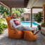  Repose-pieds pouf rond 20 po Goku, hydrofuge-32999739