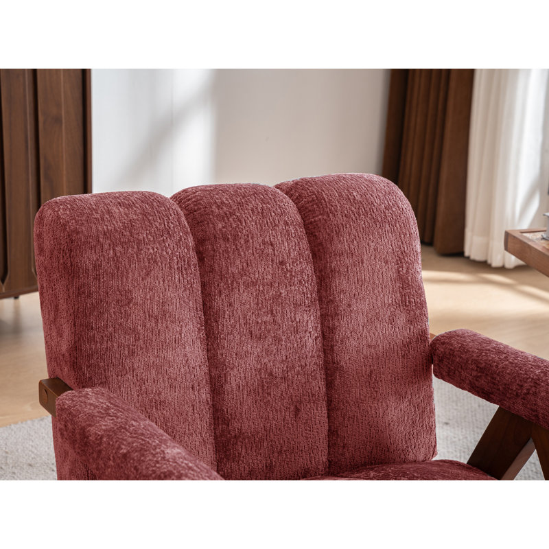 Chaise d'appoint rembourrée, Rose, 2