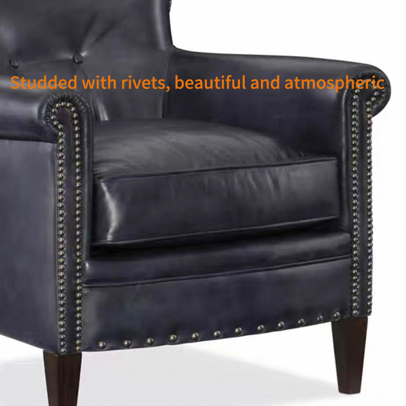 Chaise longue en similicuir de luxe léger