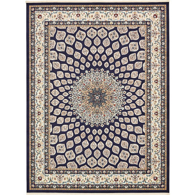 Tapis oriental bleu marine Jackson