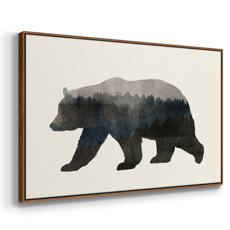 " The Wilderness II ", 25" H x 37" W x 2" D, Walnut Framed Canvas