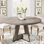TribeSigns 47" Round Farmhouse Dining Table – Wood Kitchen Table For 4, Cross Base Wooden Dinner Table For Dining Room, Breakfast Nook, Or Living Area