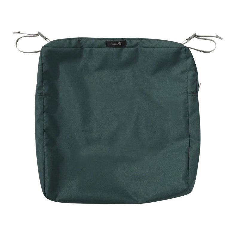 Jaylon Outdoor Dining Chair Cushion Cover, Mallard Green, 19" W x 19" D