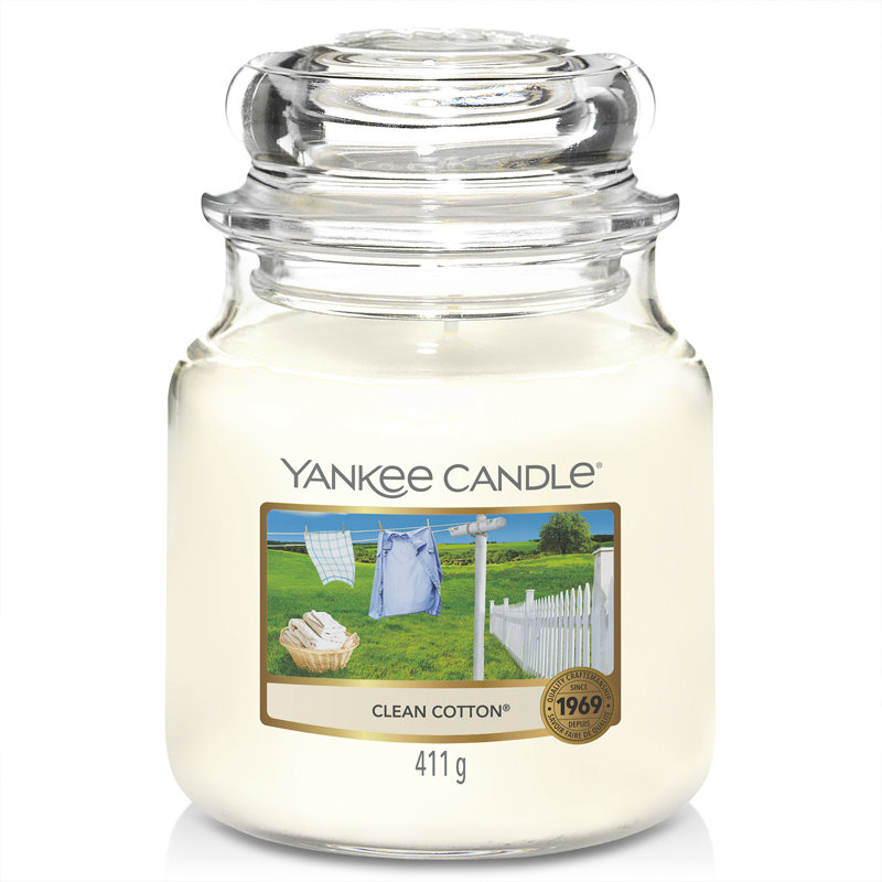 Clean Cotton Place Medium Scented Jar Candle By Yankee Candle