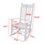 Wooden Porch Rocker Chair Rocking Chair Armchair Reading Chair Living Room Chair Without Mat-1442116529
