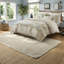 de literie en coton deux pièces de style bord de mer botanique avec coussins décoratifs, double / grand
