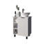 Meuble-lavabo blanc avec 1 porte et 8 tablettes de rangement-117825143