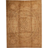 Hand-Knotted High-Quality Green Area Rug
