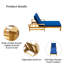 Chaise longue d'extérieur à dossier réglable en bois d'acacia (naturel)-1578578219