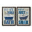 «Bubble Bath», ensemble de 2 encadrements d'art textuel sur toile-109573009-109573013