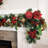 9 ft. Artificial Christmas Garland with Lights - Scarlet Hydrangea