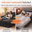 Causeuse en chenille rembourrée, canapé-lit, design américain-376835285