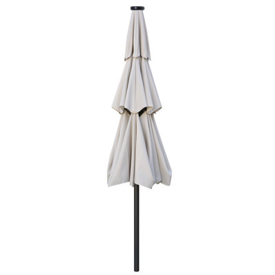 Caerphilly 106.3'' Lighted Market Umbrella