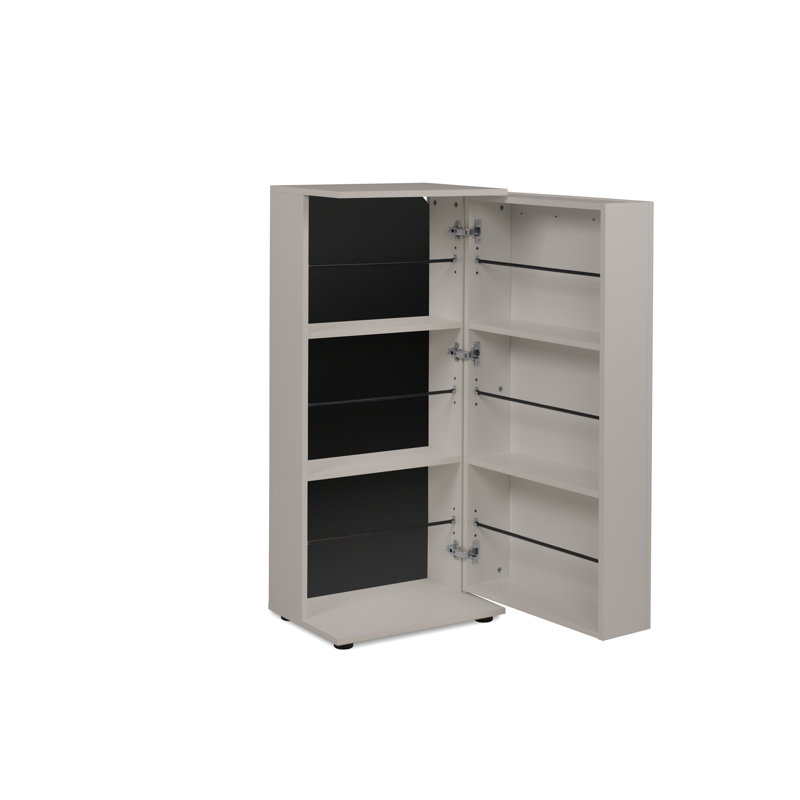 12 Pair Shoe Storage Cabinet, in Grey