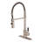 Kingston Brass Kaiser Single-Handle 1-Hole Deck Mount Pre-Rinse Kitchen Faucet-30369846
